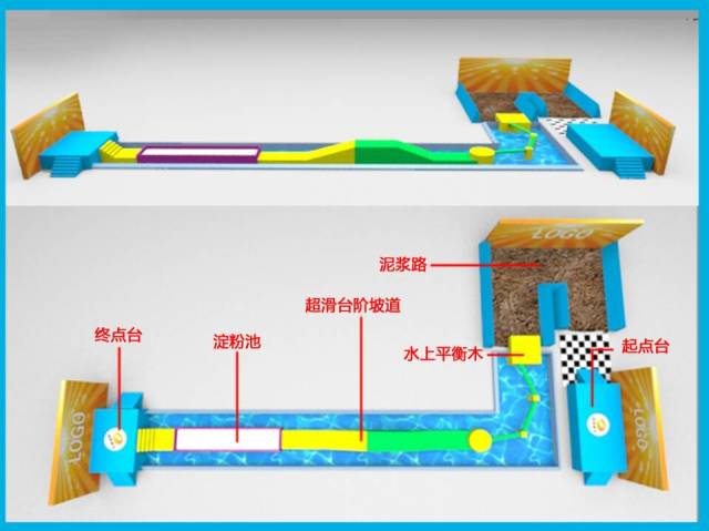 游戏节目《背老婆大赛》赛道设计及制作工程